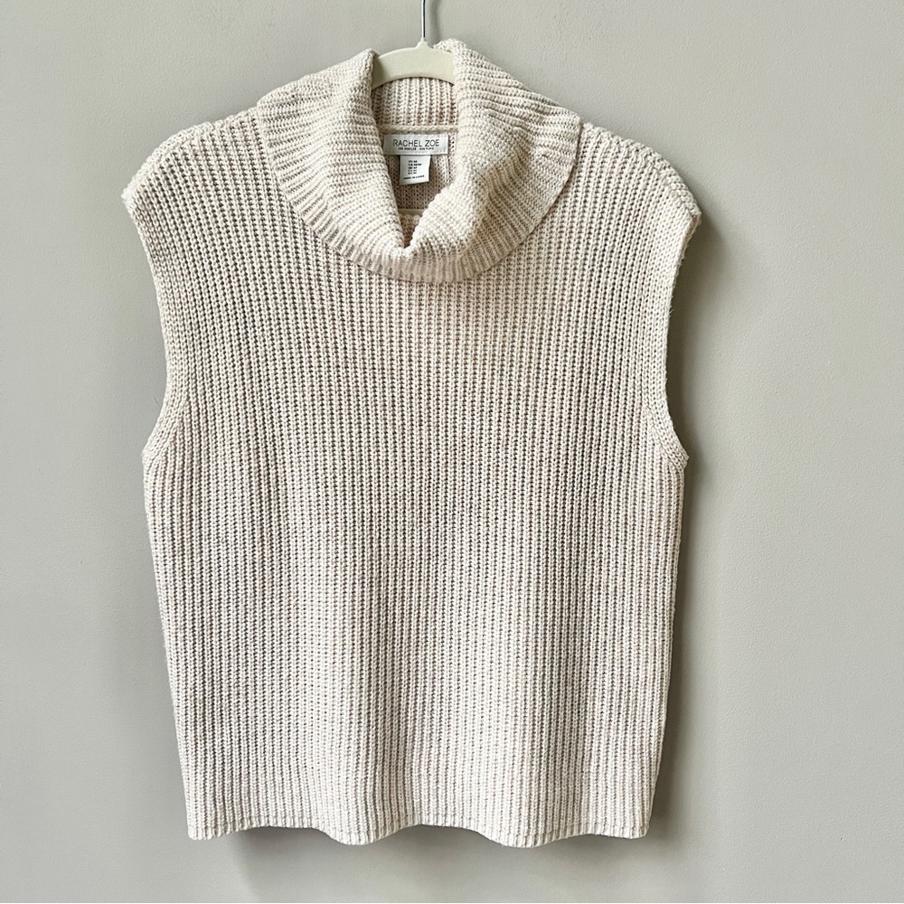 Rachel Zoe Cream Cowl Neck Sweater